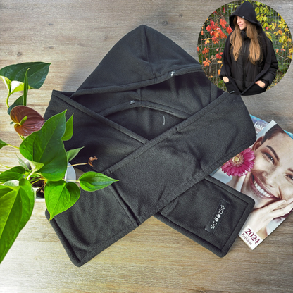 Écharpe à Capuche Amovible en Polaire – Scoodie 2-en-1