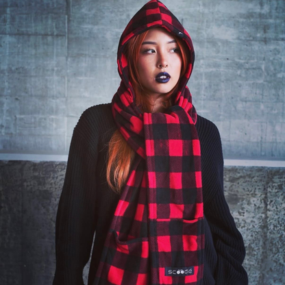 Écharpe à Capuche Amovible en Polaire – Scoodie 2-en-1