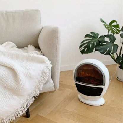 Radiador eléctrico pequeño: minicalentador compacto y portátil 2 en 1