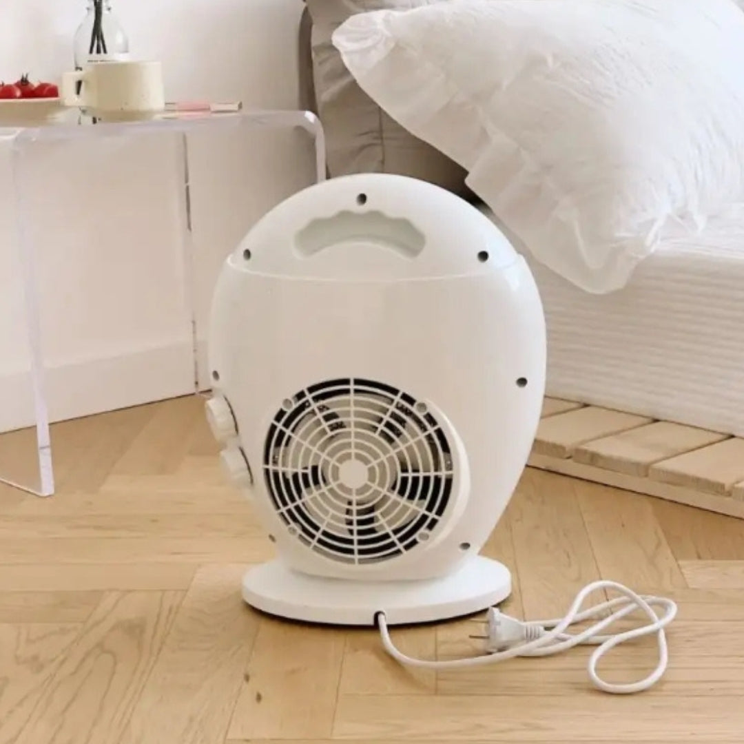 Radiador eléctrico pequeño: minicalentador compacto y portátil 2 en 1
